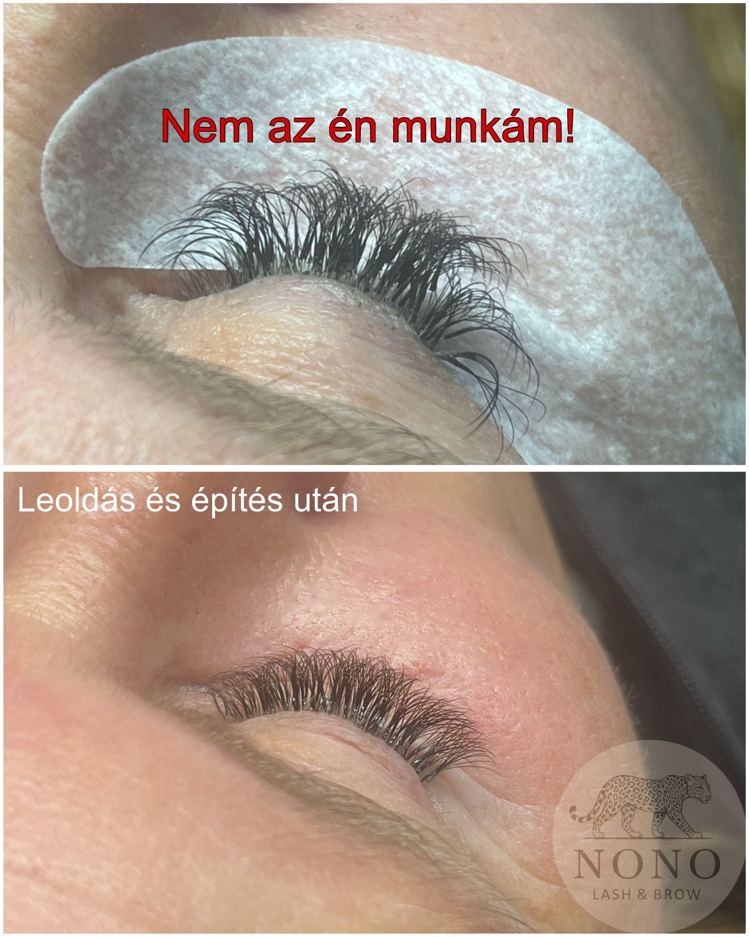 Műszempilla építés - leoldás és újraépítés